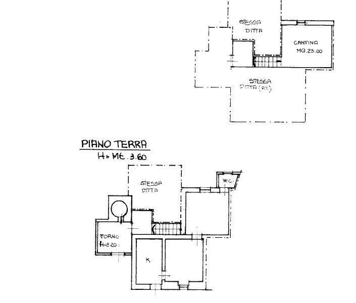 Doppia unità abitativa con locali deposito e terreno