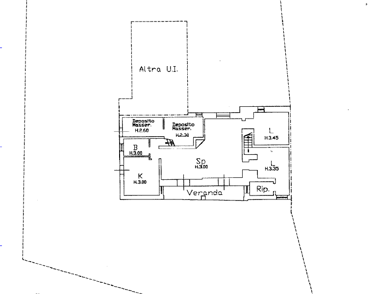 Villetta da rimodernare con terreno di pertinenza di 11.989 mq
